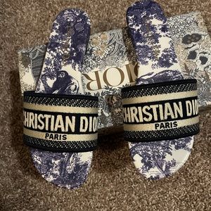 Christian Dior slides.